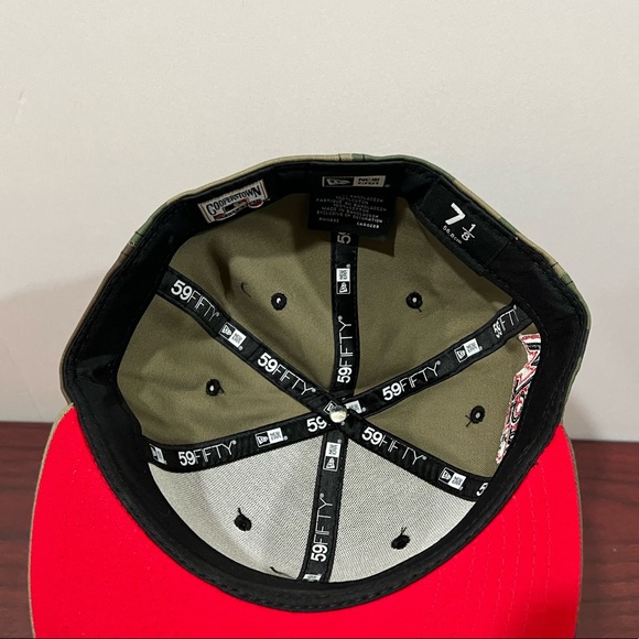 New Era, 59Fifty Fitted Hat, Los Angeles Dodgers, 75th World Series, Camouflage - Picture 7 of 10